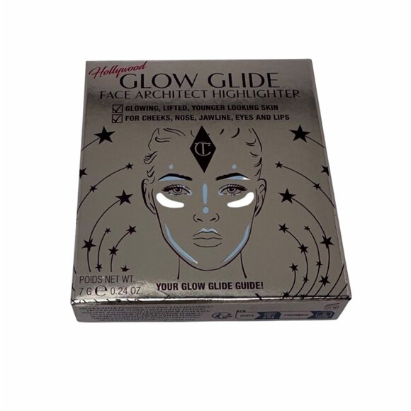Charlotte Tilbury Glow Glide Architect Highlighter Moonlit Glow 7g NIB Makeup - Picture 2 of 9